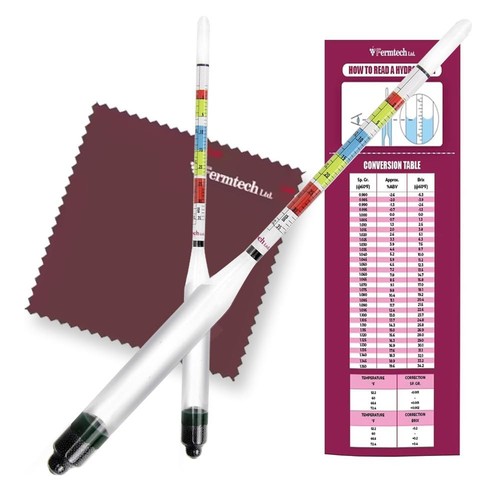 Triple scale glass - triple, hydrometer