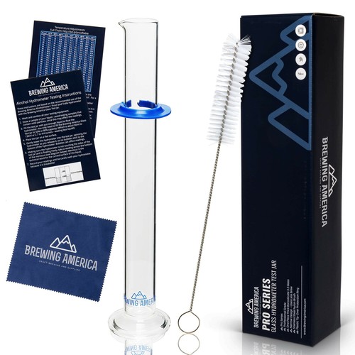 Glass hydrometer test tube - glass, jar